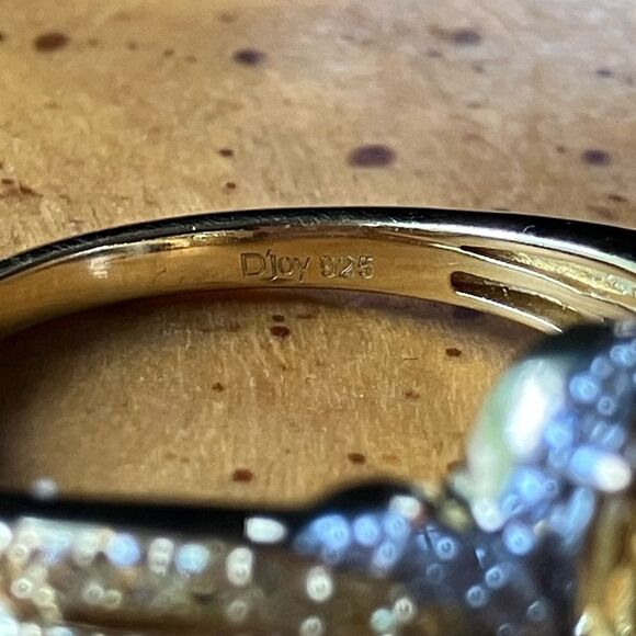 Natural Heliodor (Yellow Beryl) Yellow Sapphire Sterling Silver Ring Size 9 - Picture 5 of 8